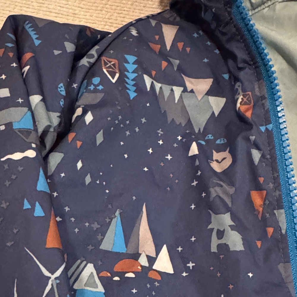 Patagonia Kids Blue Adventure Raincoat - Picture 3 of 6